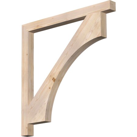 Ekena Millwork Westlake Block Smooth Bracket, Douglas Fir, 3 1/2"W x 46"D x 46"H BKT04X46X46WTL05SDF
